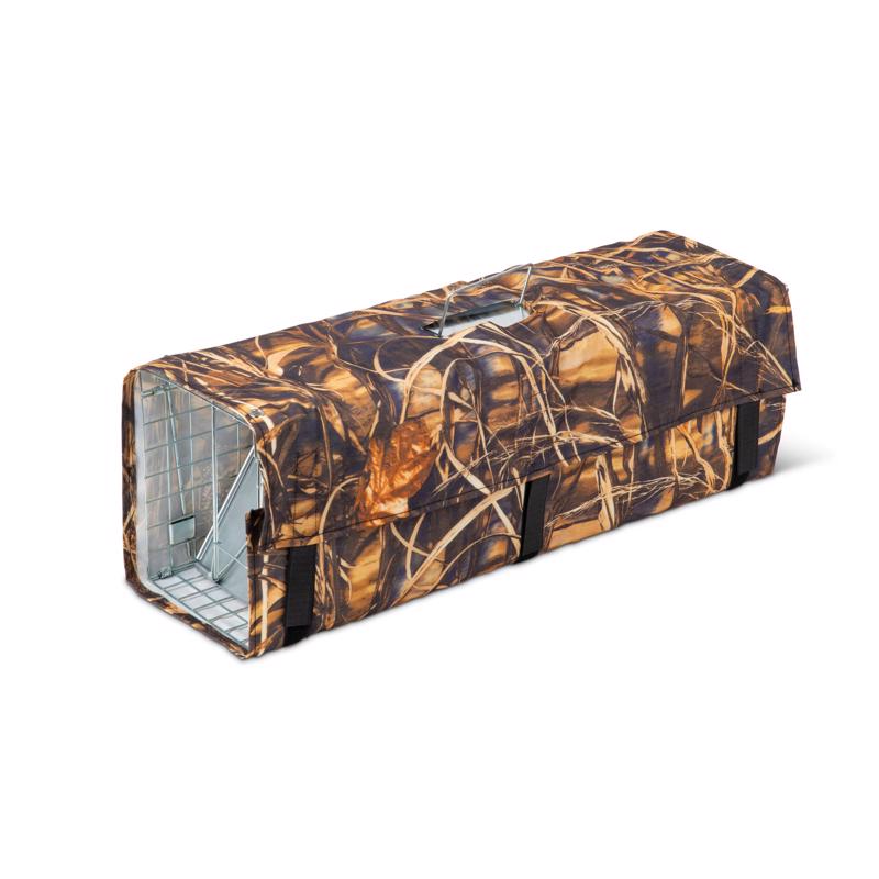 Live Catch Animal Trap Cover - Forest Camouflage - Adjustable Fit - Weather-Resistant