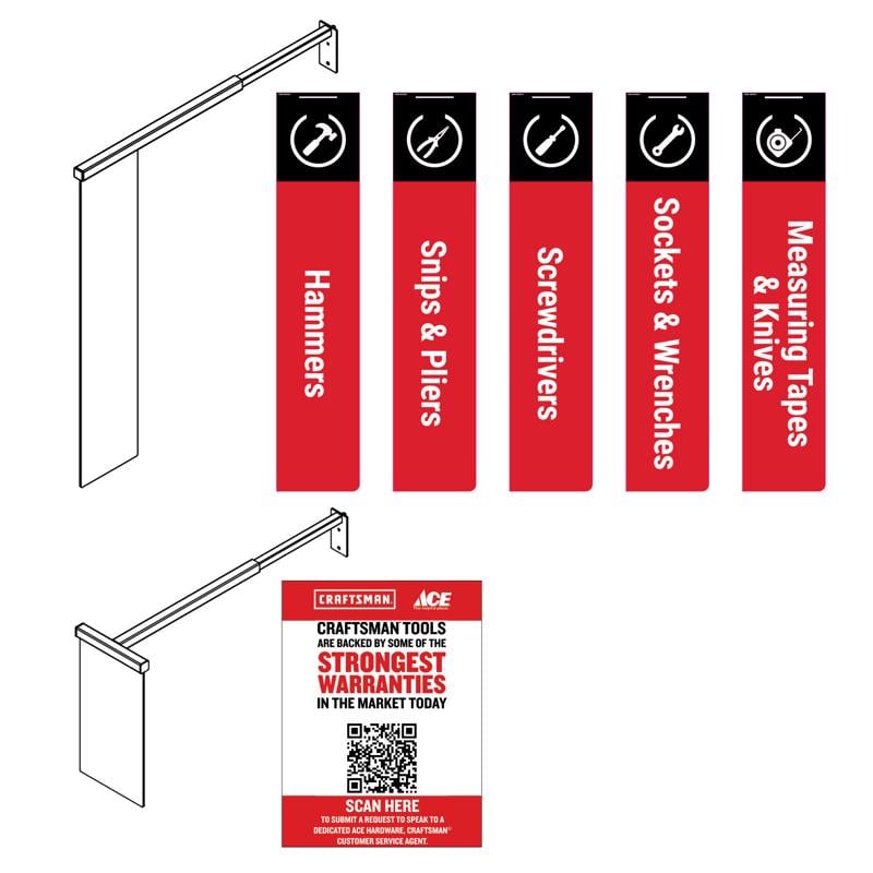 9099954 Standard Hand Tools ID Blade Sign Kit