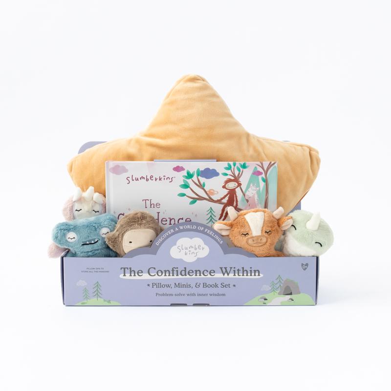 Picture of Slumberkins 9100994 The Confidence Within Pillow & Book Set&#44; Assorted - 7 Piece