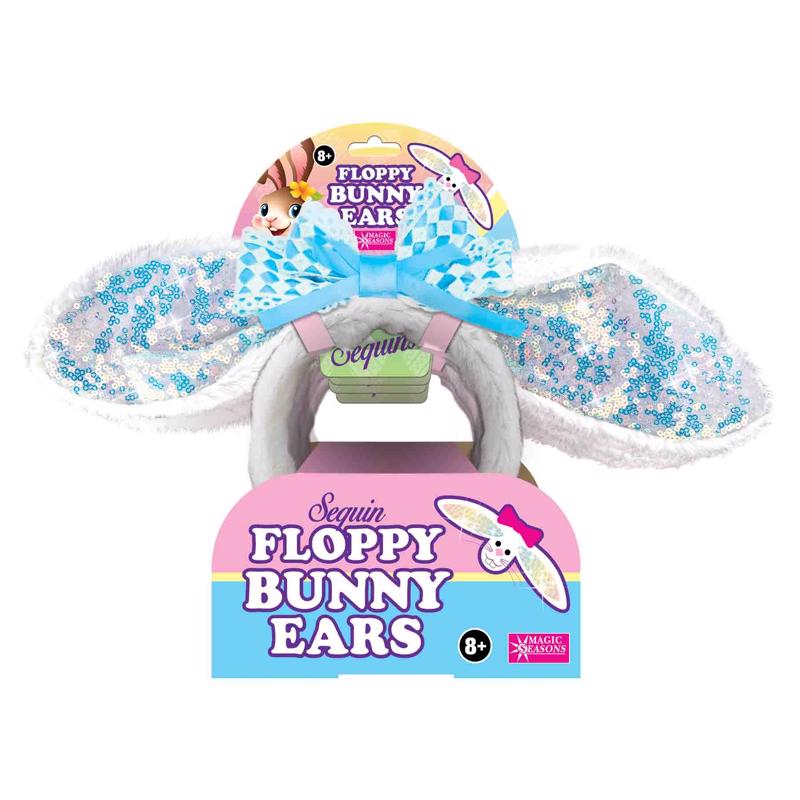 9104959 Floppy Bunny Ears Headband, Multi Color - Pack of 12