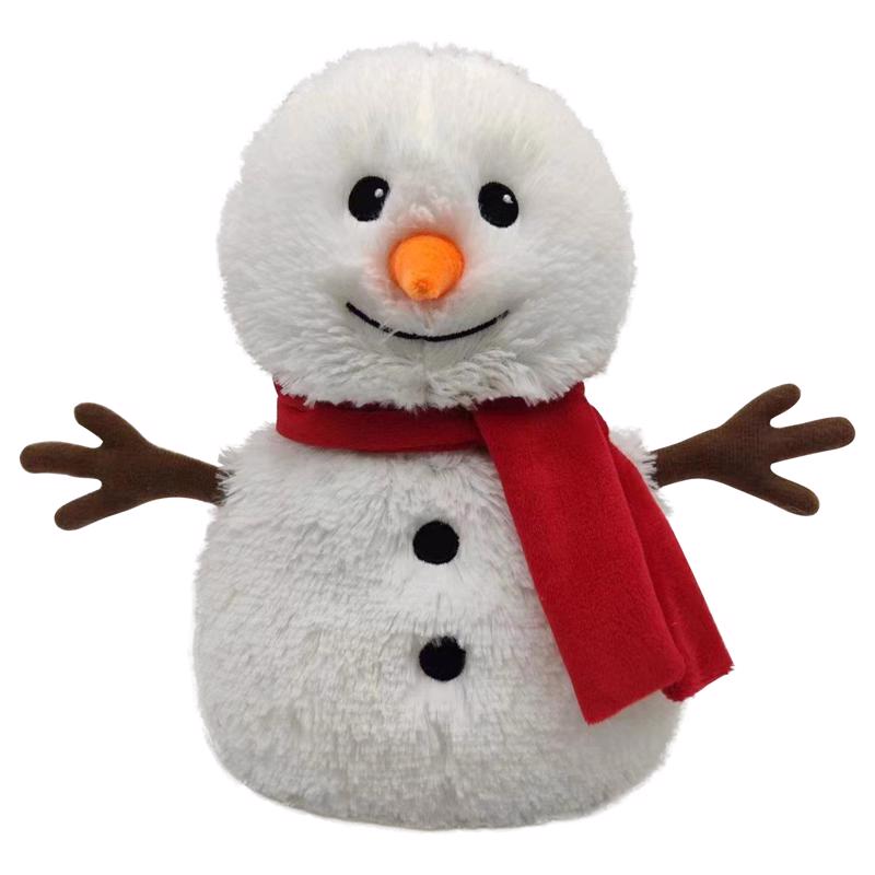 9099695 Scarf Snowman Stuffed Animals Toys, Red & White