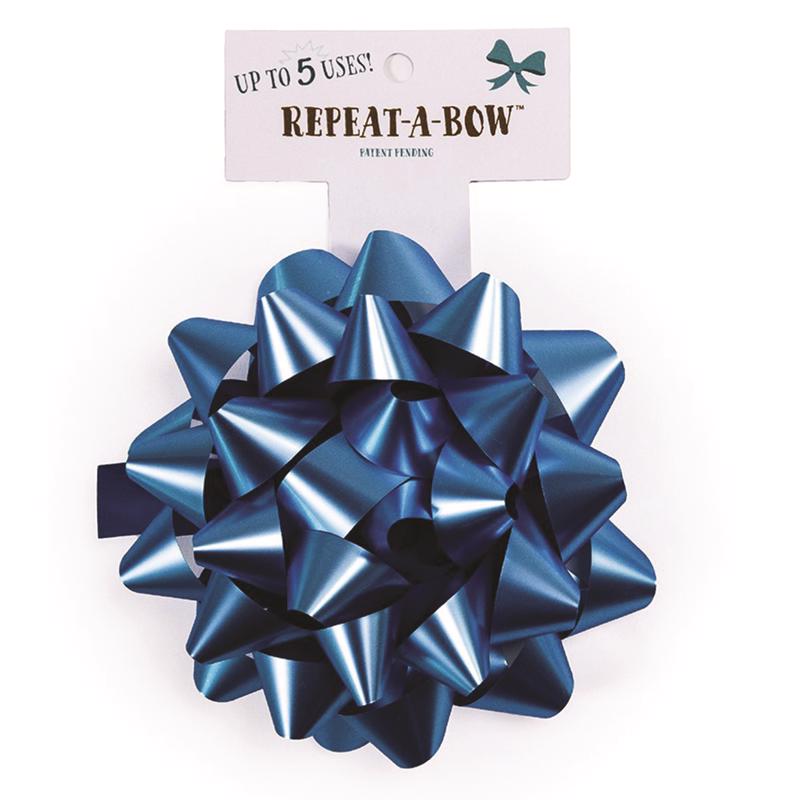 Picture of Hennessy Gift Wrap 9100704 Repeat A Bow Gift Bows&#44; Blue - Pack of 4