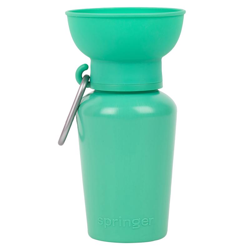 Picture of Springer 8096751 20 oz Green Flip Plastic Pet Travel Bottle for Dogs