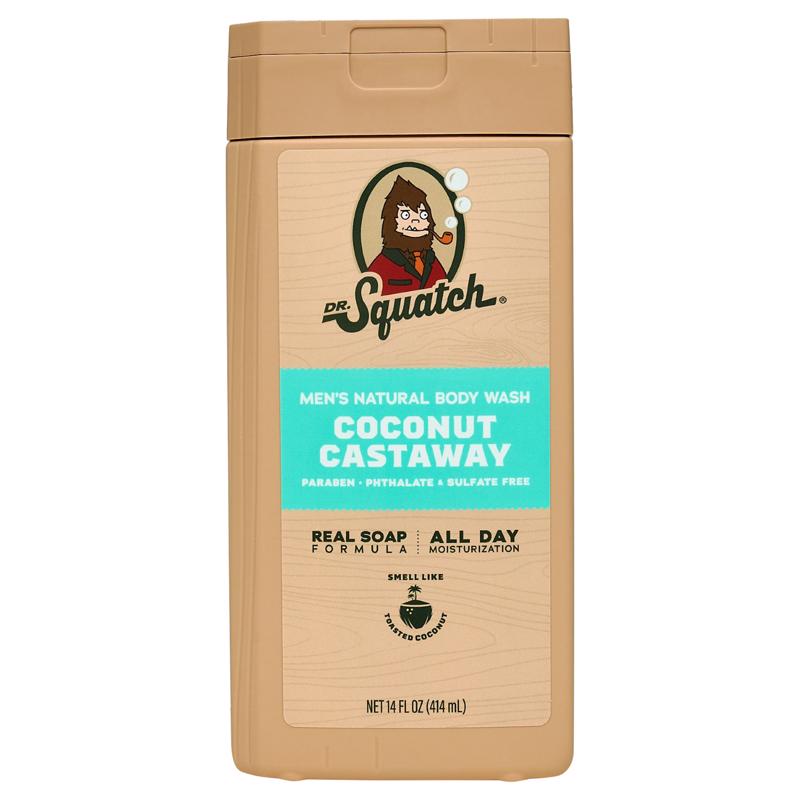 Picture of Dr. Squatch 9106431 14 oz Scent Lock Coconut Castaway Body Wash
