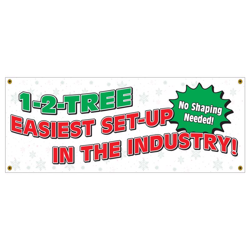 9097157 5 x 2 ft. 1-2 Tree Vinyl Store Banner