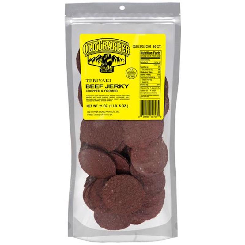 Picture of Old Trapper 9100061 21 oz Teriyaki Beef Jerky Pouch 