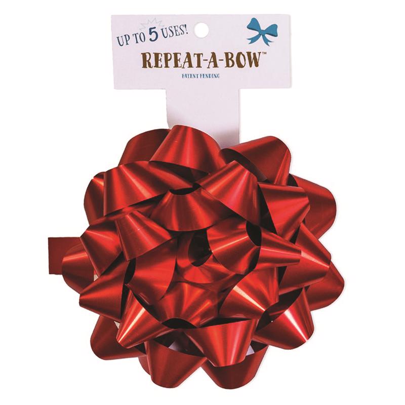 Picture of Hennessy Gift Wrap 9100698 Repeat-A-Bow Ribbon Gift Bows&#44; Red - Pack of 4