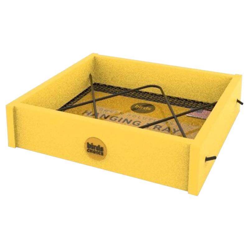 Picture of Birds Choice 8098551 Plastic Hanging Tray Bird Feeder&#44; Yellow - Pack of 4