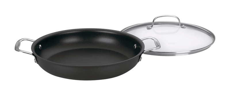 Picture of Cuisinart 6243752 12 in. Chefs Classic Stainless Steel Saute Pan, Black