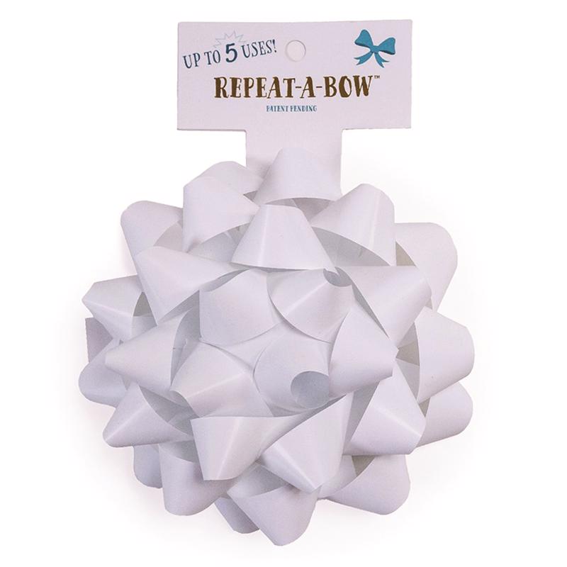Picture of Hennessy Gift Wrap 9100706 Repeat A Bow Gift Bows&#44; White - Pack of 4