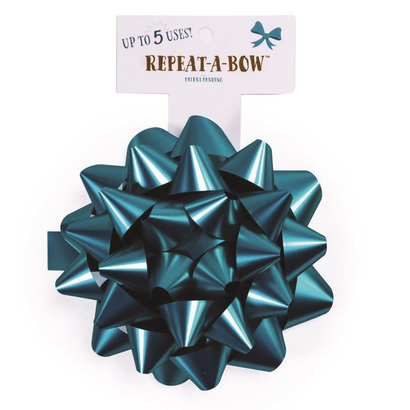 Picture of Hennessy Gift Wrap 9100705 Repeat A Bow Gift Bows&#44; Teal - Pack of 4