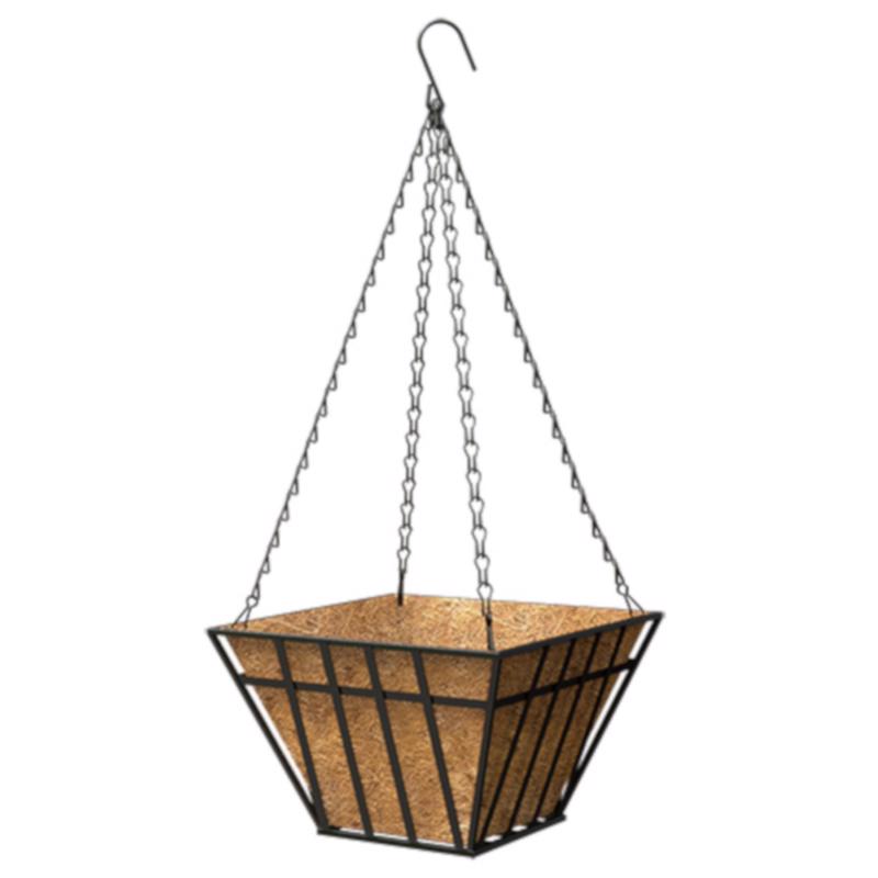 14 in. Black Steel Plant Hanger