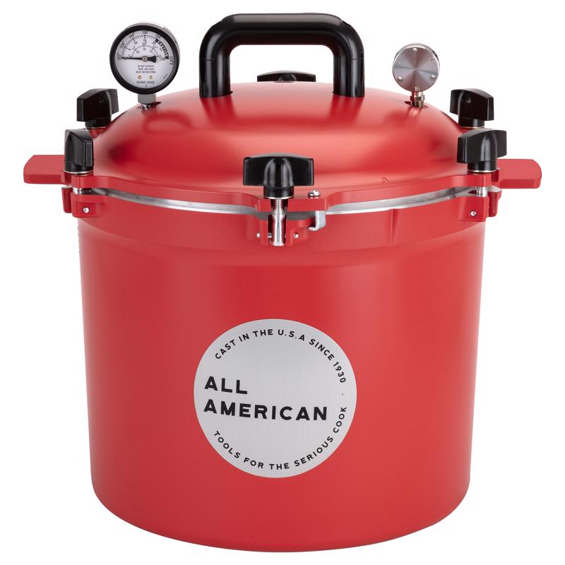 Picture of All American 1930 6083552 12 in. 21.5 qt. Cast Aluminum Pressure Canner, Red