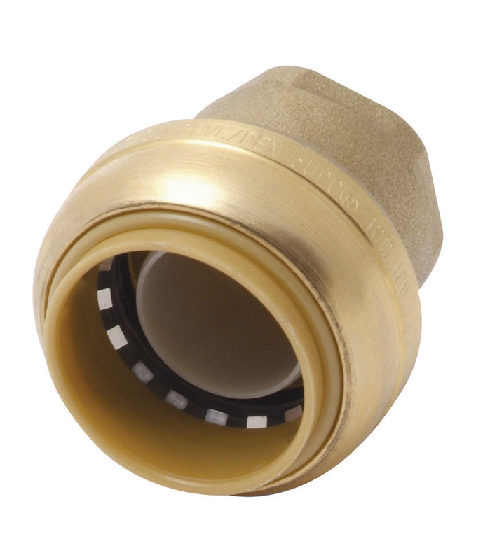 4321857 1 in. PTC Push to Connect Brass End Stop