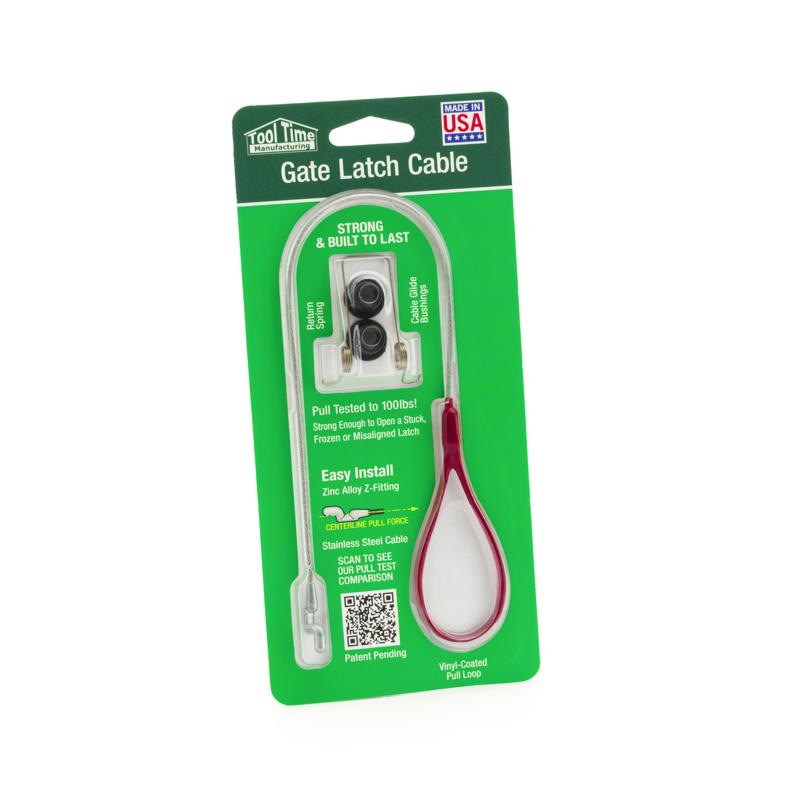 Picture of Tool Time Manufacturing 5057270 0.5 x 8 x 4 in. Stainless Steel Pull Gate Latch Cable