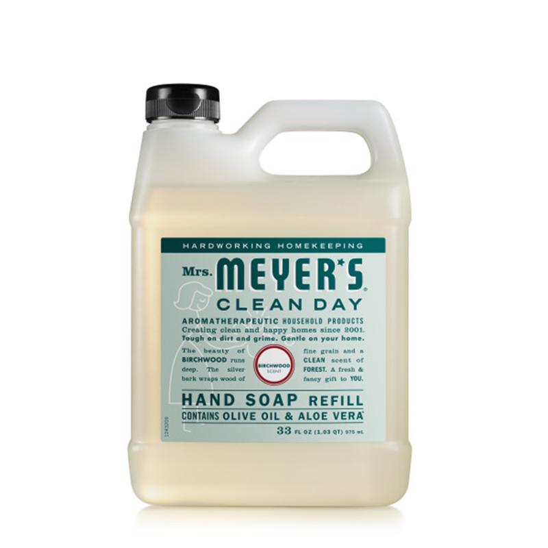 Picture of Mrs. Meyers 9107659 33 oz Clean Day Birchwood Scent Liquid Hand Soap - Pack of 6