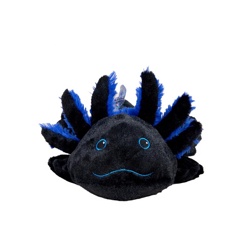 Axolotl Plush - Black - 14 x 8 in - Microwavable Comfort Toy