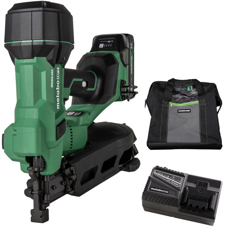 Picture of Metabo HPT 2040536 18V Multi Volt Cordless Coil Roofing Nailer Battery & Charger Kit