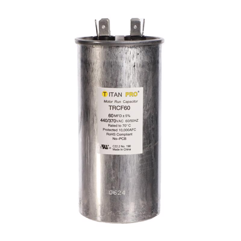 3019016 60 MFD 440V Round Run Capacitor