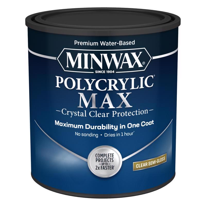 Picture of Minwax 1037388 1 qt. Semi Gloss Clear Water Based Polycrylic&#44; Pack of 4