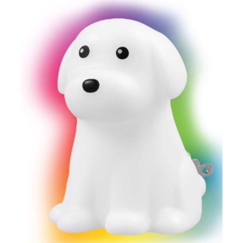 Automatic Color Changing Dog Night Light - Multi Color - Plug-In - LED