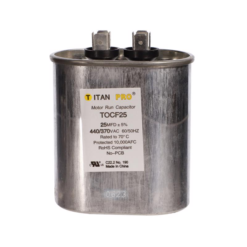 3019024 25 MFD 440V Oval Run Capacitor