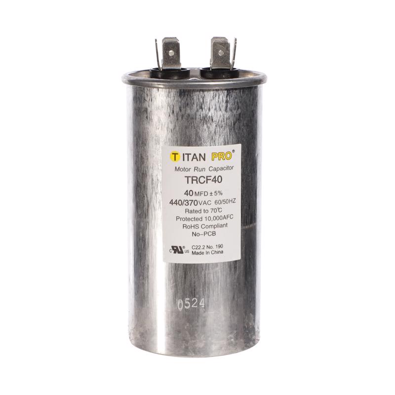 3018982 40 MFD 440V Round Run Capacitor