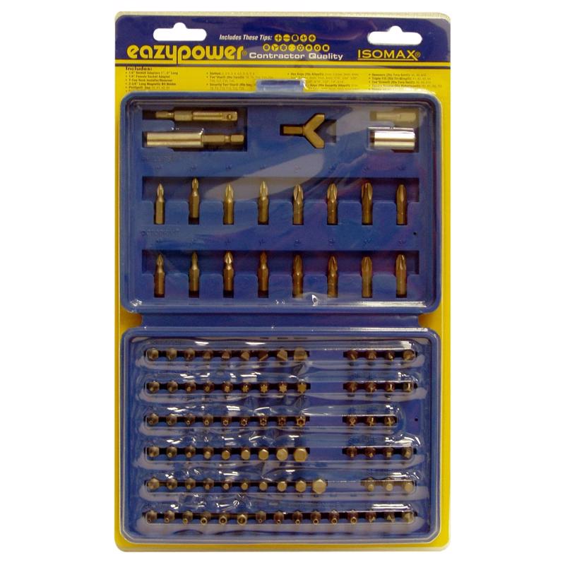 Picture of Eazypower 2040266 Hex Assorted Screwdriver Bit Set&#44; Steel - 100 Piece