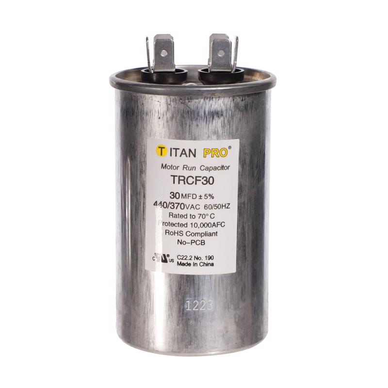 3018977 30 MFD 440V Round Run Capacitor