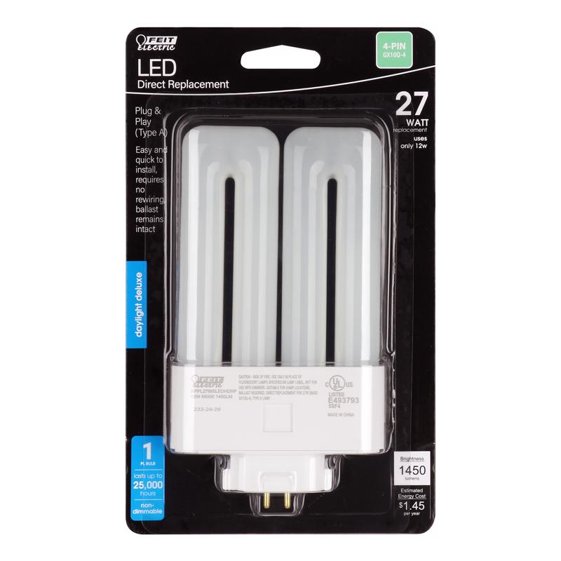 Picture of Feit Electric 3019263 28W Tube GX24Q-1 4 Pin LED Bulb - Daylight Equivalence