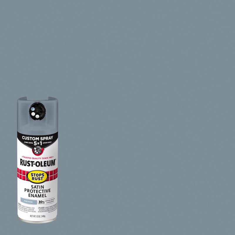 Picture of Rust-Oleum 1037482 12 oz Stops Rust Satin Protective Enamel Spray Paint&#44; Blue Haven - Pack of 6