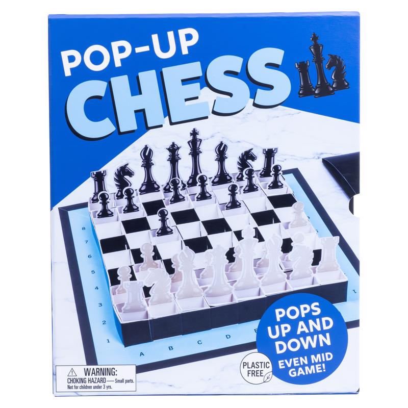 Picture of Fizz 9107184 Pop Up Chess Game&#44; Black & White