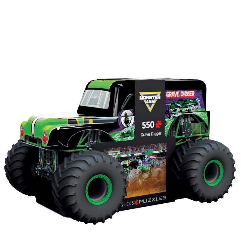 Picture of Eurographics 9107552 Monster Jam Grave Digger Collectible Tins with Puzzles&#44; Multi Color - 550 Piece