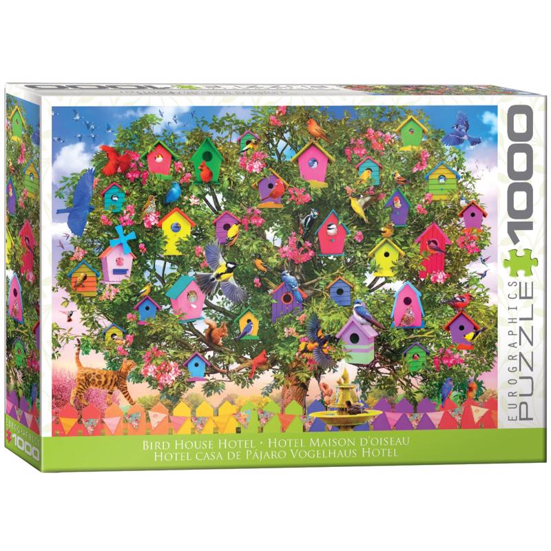 Picture of Eurographics 9107265 Bird House Hotel Puzzle&#44; Multi Color - 1000 Piece