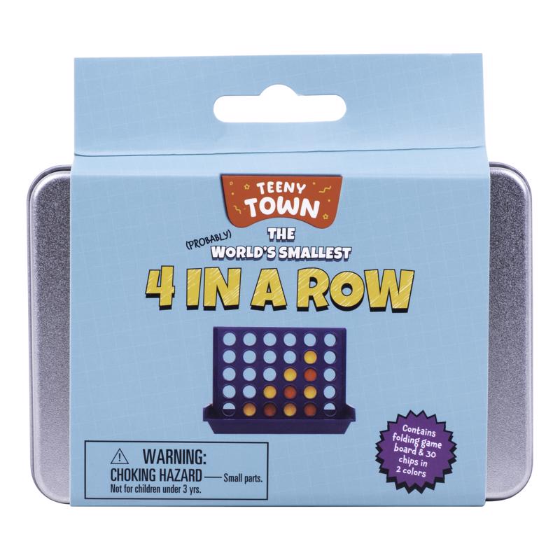 9105540 4 in. Teeny Town a Row Game Toy, Multi Color - Pack of 6