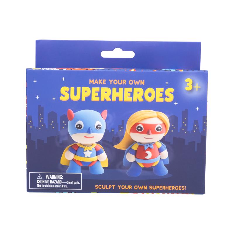 9105530 Make Your Own Super Hero Dough Craft Kit, Assorted - Pack of 6