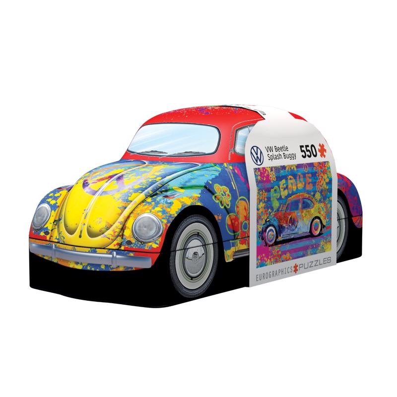 Picture of Eurographics 9107472 VW Beetle Splash Buggy Collectible Tin with Puzzle&#44; Multi Color - 550 Piece