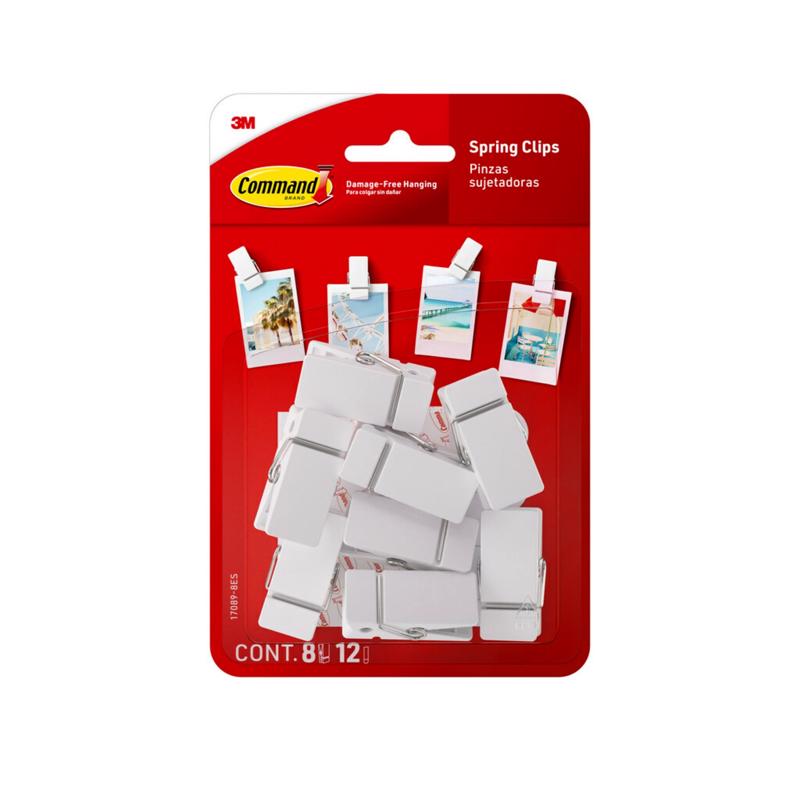 Picture of Command 5060436 1.5 in. Medium Plastic Spring Clip - 8 per Pack - Pack of 4