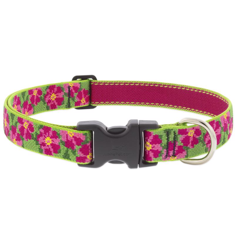 Picture of Lupine Pet 9082662 20 in. Original Petunias Nylon Dog Adjustable Collar&#44; Multi Color