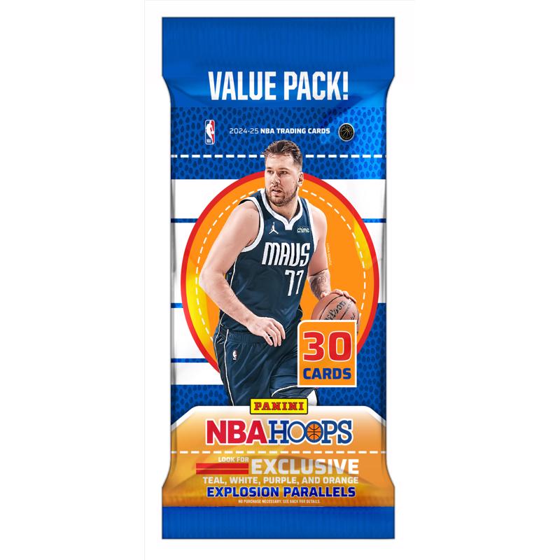 Picture of 2024-25 NBA Hoops 9108470 Panini Trading Cards&#44; Blue - 30 Piece - Pack of 12