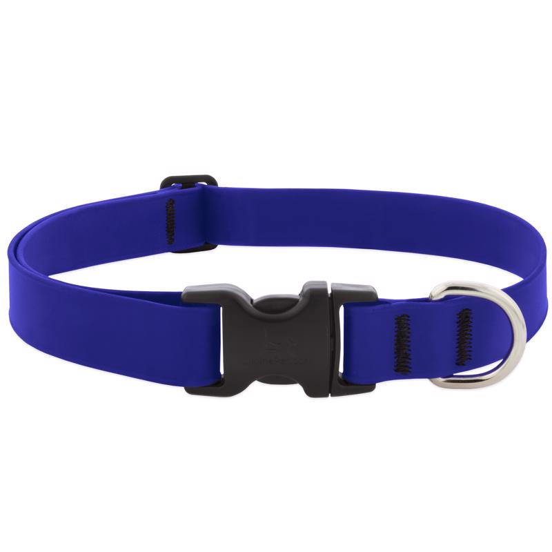 Picture of Lupine Pet 8109038 12 in. Splash True Blue BioThane Dog Adjustable Collar - Large