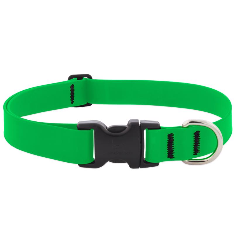 Picture of Lupine Pet 8109054 20 in. Splash BioThane Dog Adjustable Collar&#44; Neon Green - Large