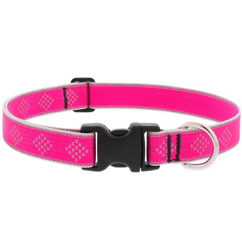 Picture of Lupine Pet 9019555 20 in. Reflective Diamond Nylon Dog Adjustable Collar&#44; Pink
