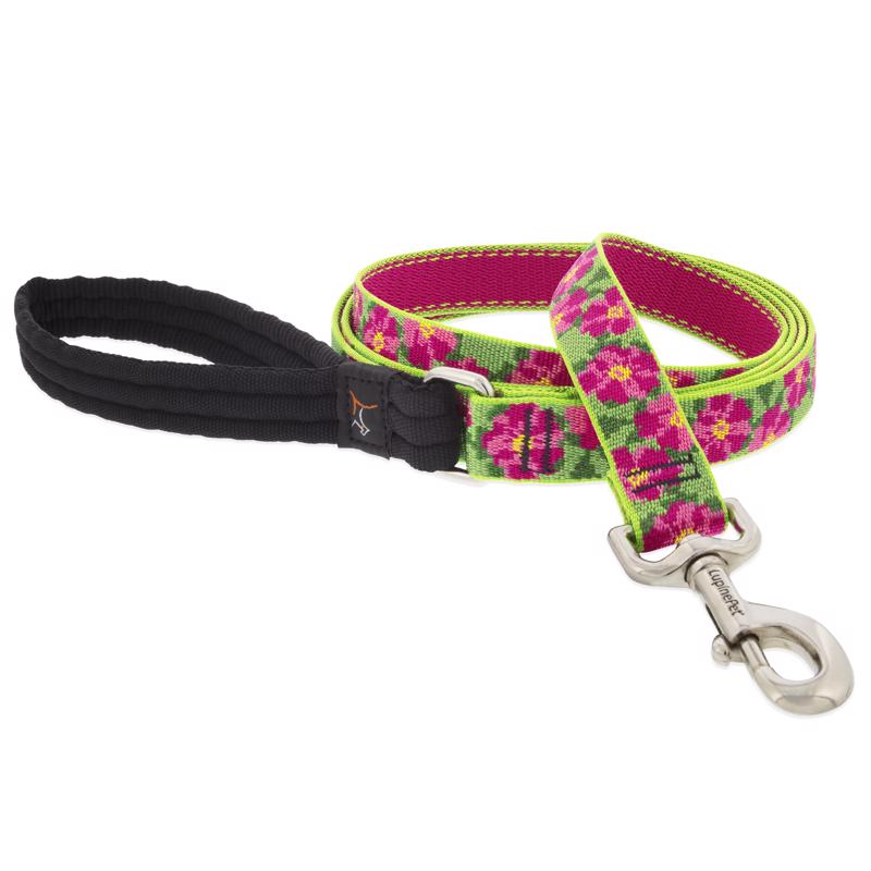 Picture of Lupine Pet 9082666 Original Petunias Nylon Dog Leash&#44; Multi Color
