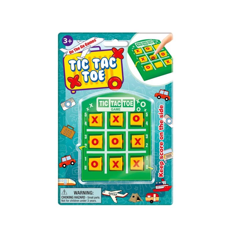 9107000 Tic Tac Toe Game, Green - Pack of 24