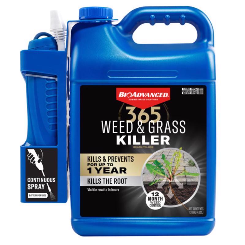 7036191 1.3 gal 365 Weed & Grass Killer RTU Liquid - Pack of 4