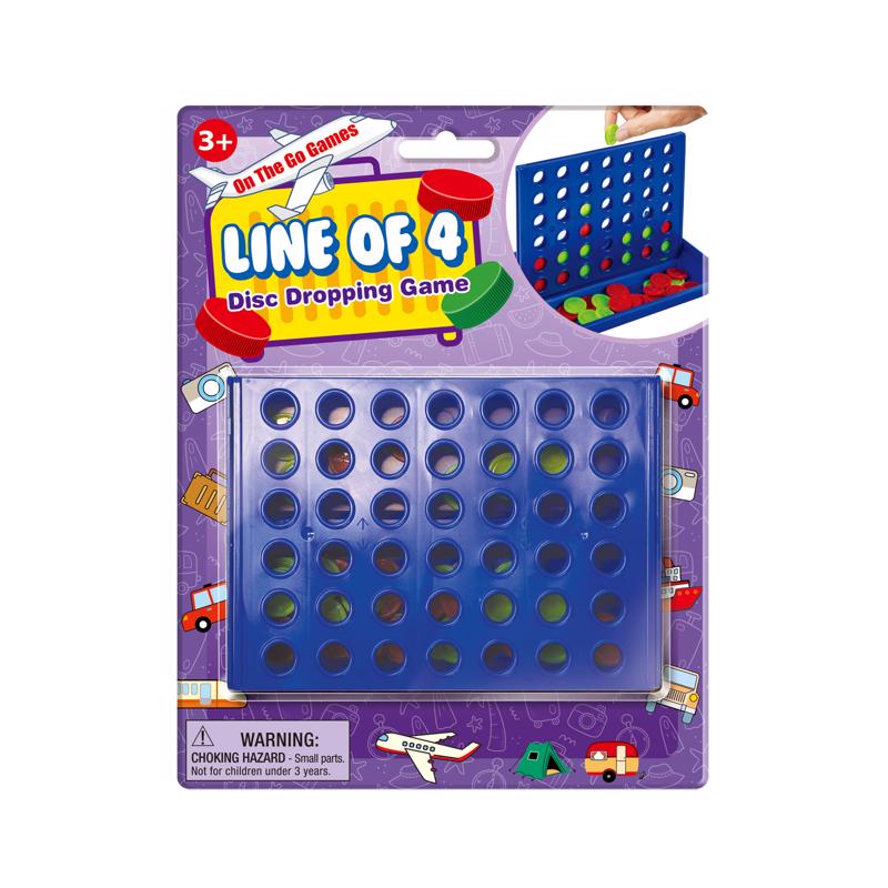 Picture of On the Go Games 9106861 Line of 4 Disc Dropping Games&#44; Blue - Pack of 24