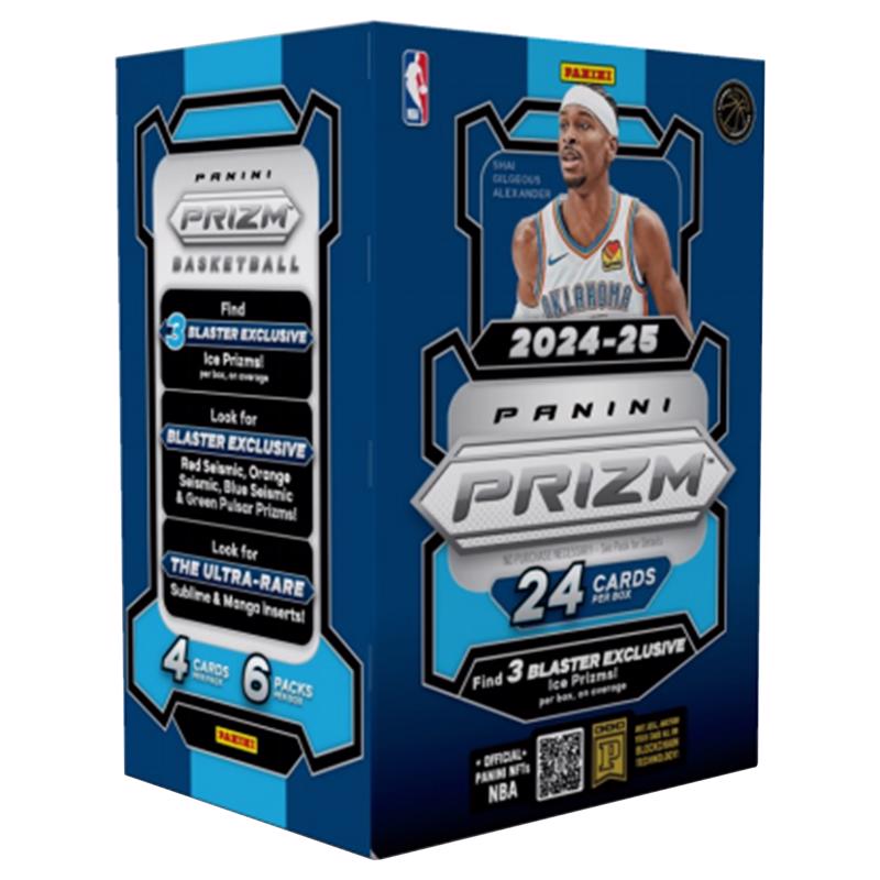 Picture of 2024-25 NBA Prizm 9109717 Panini Blaster Box Trading Cards&#44; Blue - 24 Piece