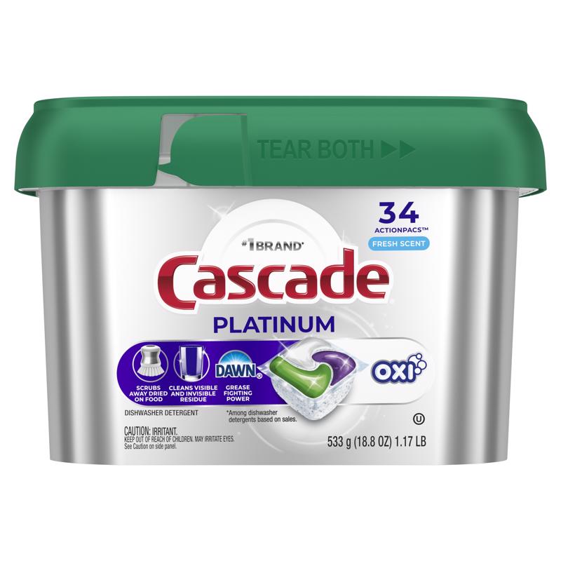 1037785 188 oz Platinum Fresh Scent Pods Dishwasher Detergent