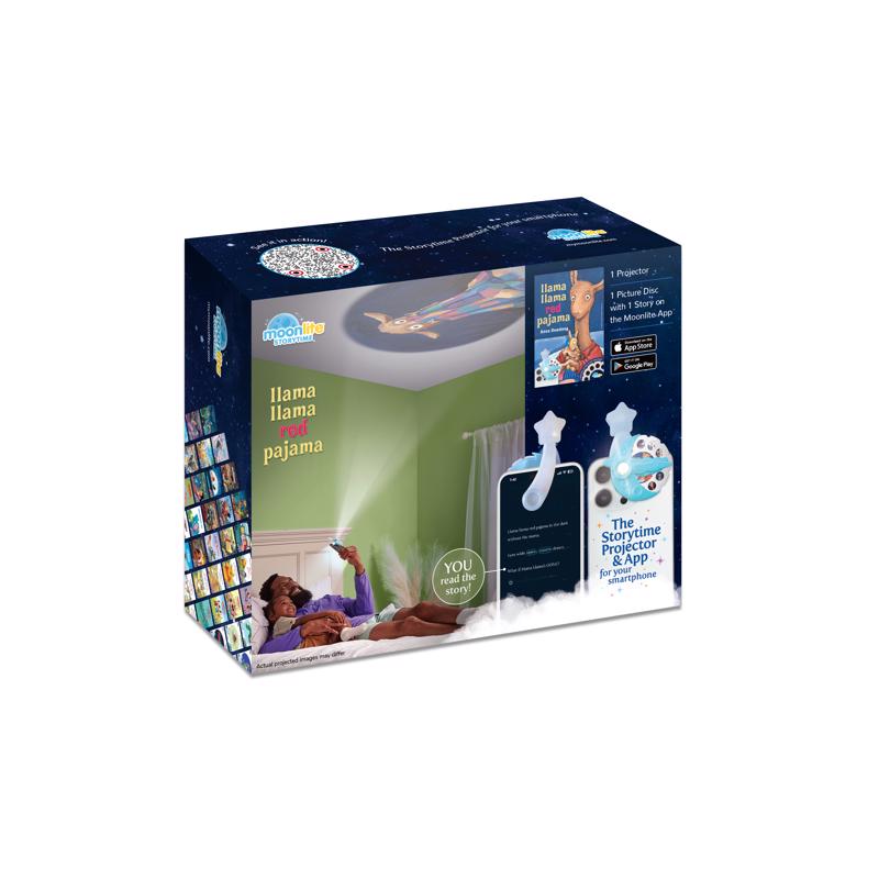 9108310 Llama Red Pajama Story Projector, Blue